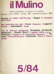 Copertina del fascicolo dell'articolo Per la riforma elettorale: una prospettiva storico-politica