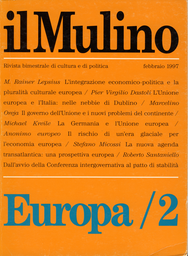 Copertina del fascicolo dell'articolo L'Unione europea e l'Italia. Nelle nebbie di Dublino