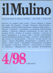 Copertina del fascicolo dell'articolo Due anni di governo Prodi. Un primo bilancio istituzionale