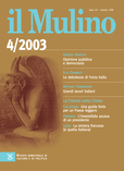 cover del fascicolo, Fascicolo arretrato n.4/2003 (luglio-agosto)