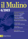cover del fascicolo, Fascicolo arretrato n.6/2003 (novembre-dicembre)
