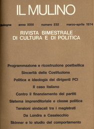 Copertina del fascicolo dell'articolo Politica e ideologia dei dirigenti comunisti italiani