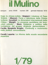 Copertina del fascicolo dell'articolo L'istituzione concordataria nella Chiesa del Vaticano II